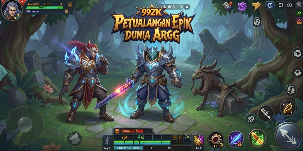 Tampilan menarik dari gameplay ARPG 99ZK yang menegangkan.