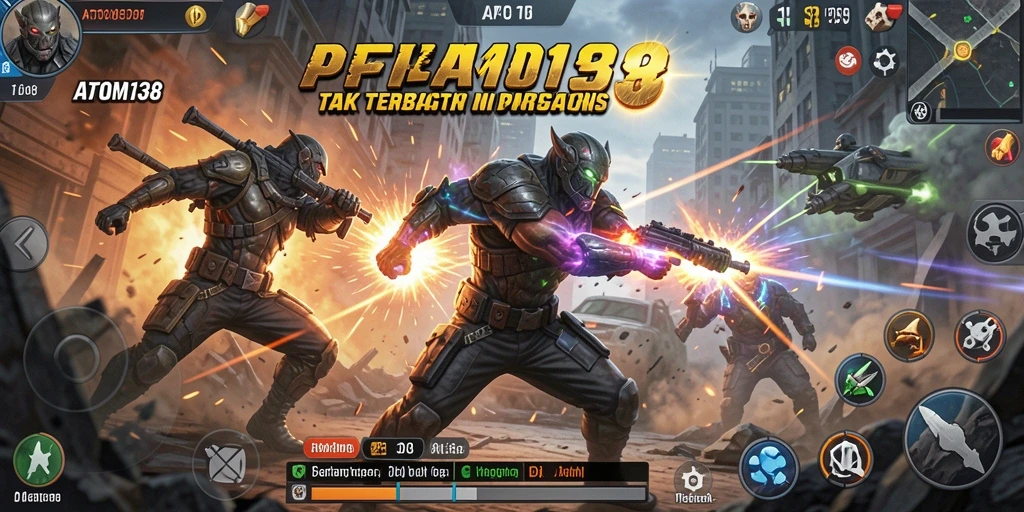 Tampilan gameplay action yang seru dari ATOM138.