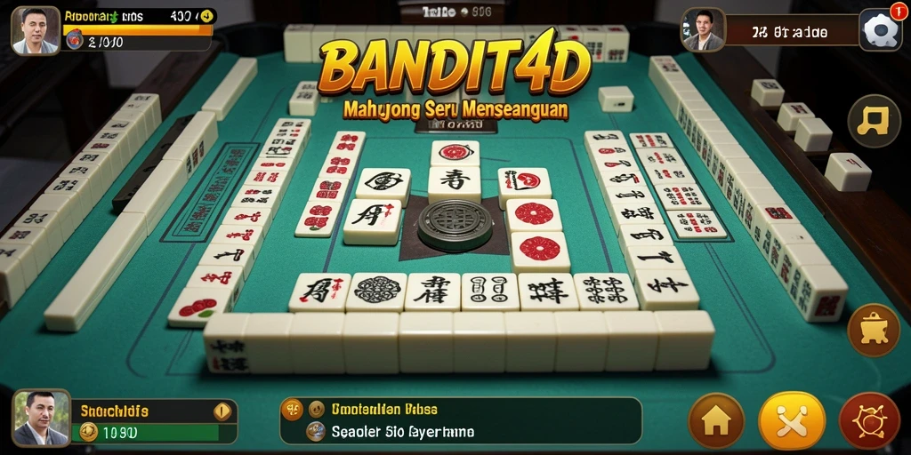 Tampilan utama gameplay <strong>BANDIT4D</strong> dengan suasana Mahjong yang menawan.