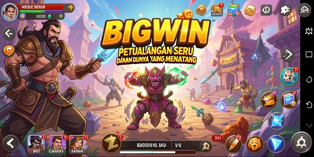 Tampilan gameplay mendebarkan dari BIGWIN dalam petualangan seru.