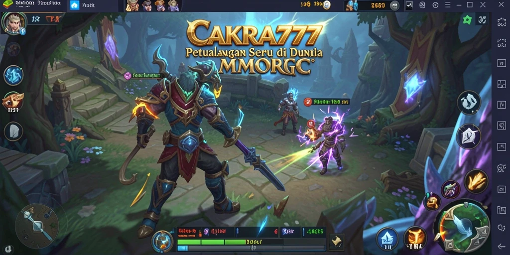 Tampilan gameplay seru di game MMORPG CAKRA777.