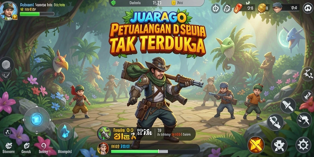 Screenshot JUARAGO menampilkan aksi seru dalam petualangan.