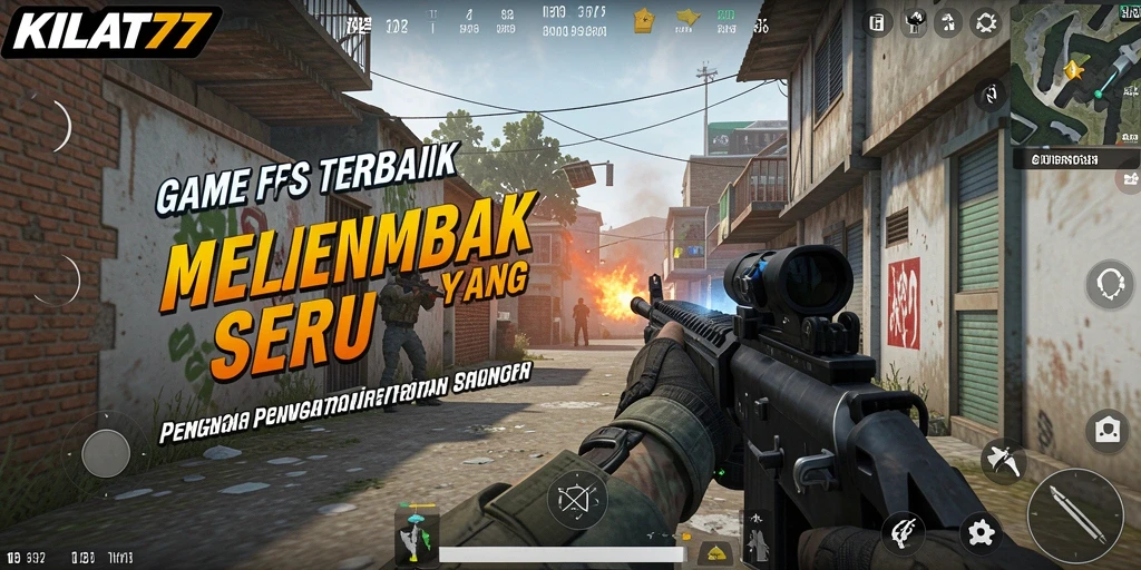Screenshot KILAT77 menampilkan momen pertarungan seru dalam game FPS.