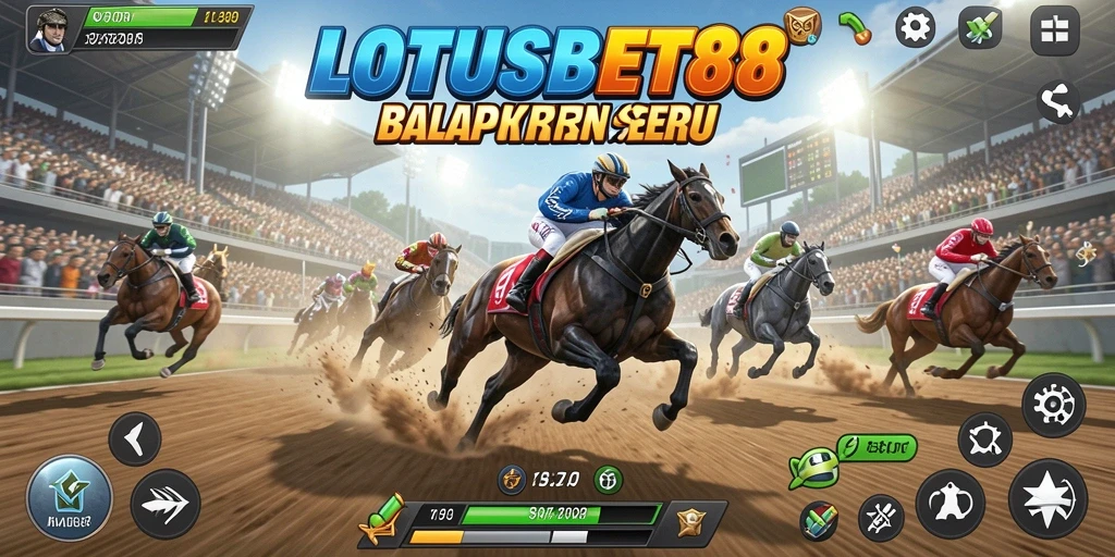Gameplay LOTUSBET88 yang menarik dalam balapan seru.