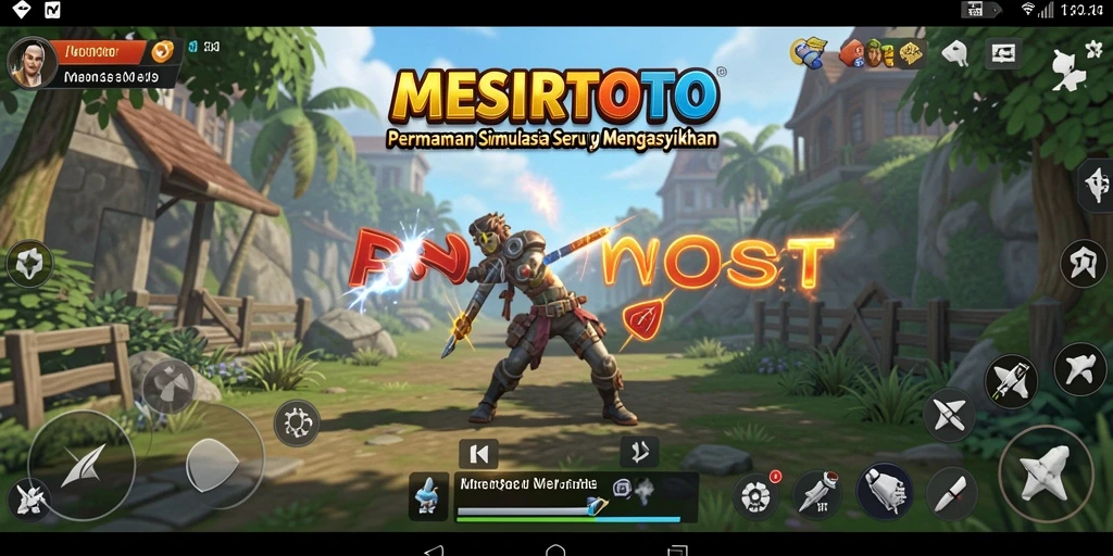 Tampilan seru gameplay MESIRTOTO yang menonjolkan interaksi dan simulasi.