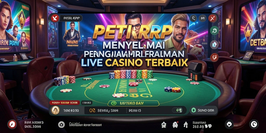 Tampilan gameplay Live Casino yang mendebarkan di PETIRRP.