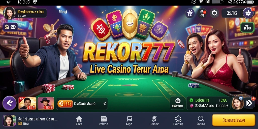 Tampilan gameplay REKOR777 yang menarik dalam Live Casino.