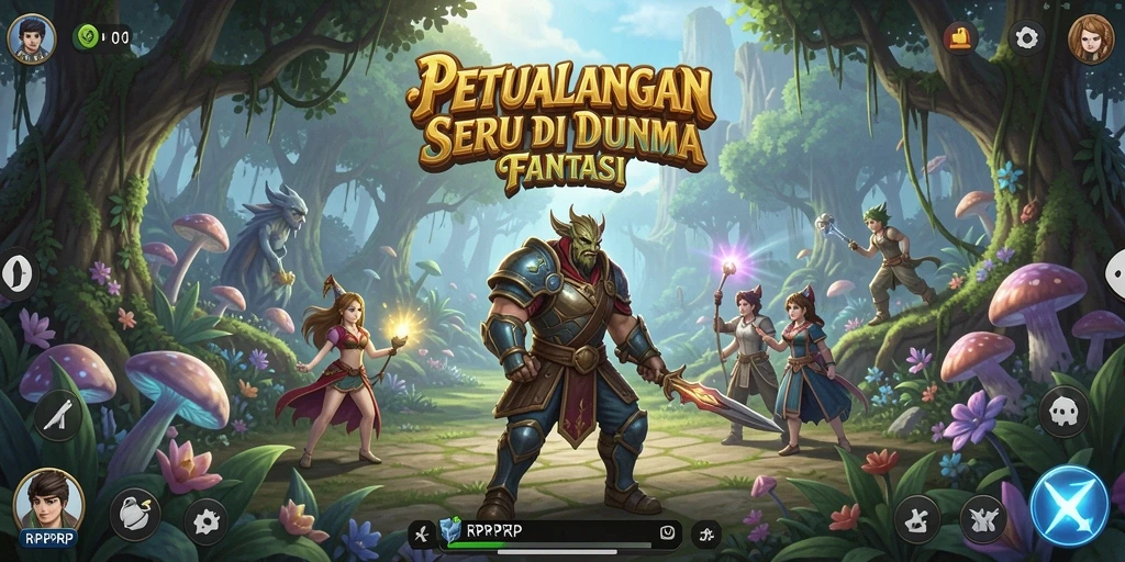 Screenshot gameplay RPRPRP menunjukkan aksi petualangan mendebarkan.
