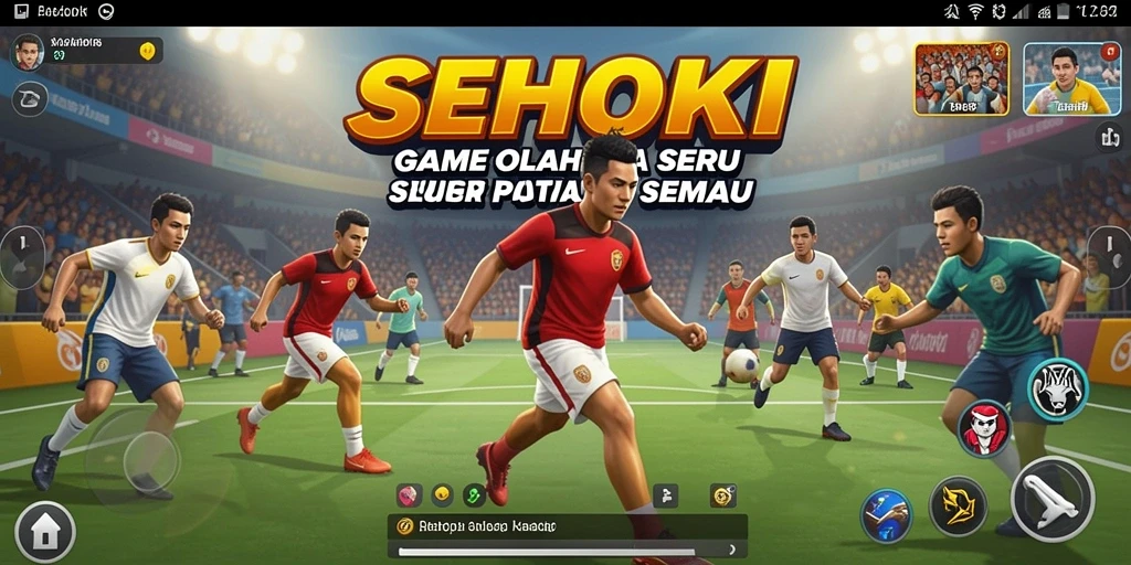 Tampilan gameplay SEHOKI menampilkan keseruan dalam berolahraga.