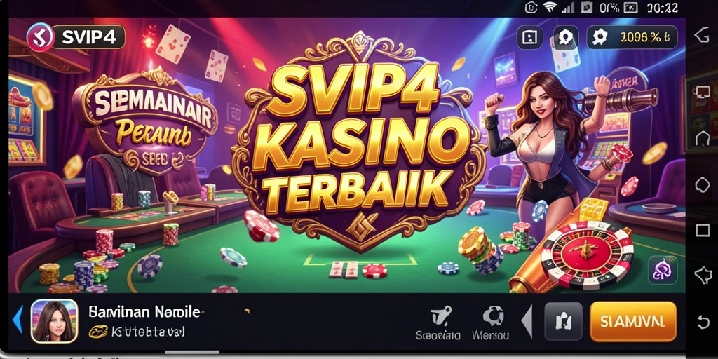 Tampilan menarik dari gameplay Kasino SVIP4 yang mendebarkan.